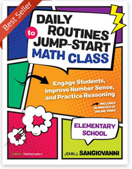 Daily Routines to Jump-Start Math Class, Elementary School book